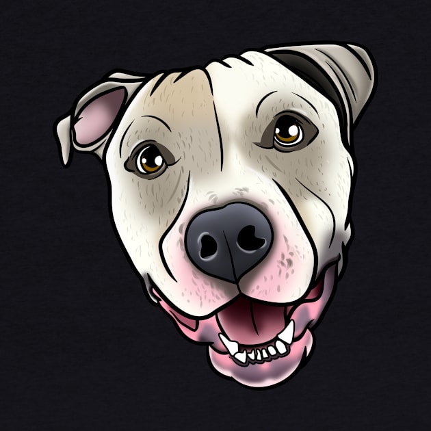 Smiling Pitbull by Beauty Immortal